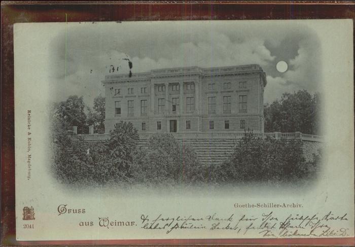 Weimar Thueringen Goethe-Schiller-Archiv