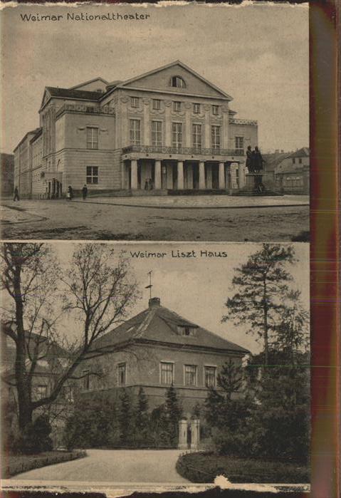 Weimar Thueringen Nationaltheater Liszt Haus