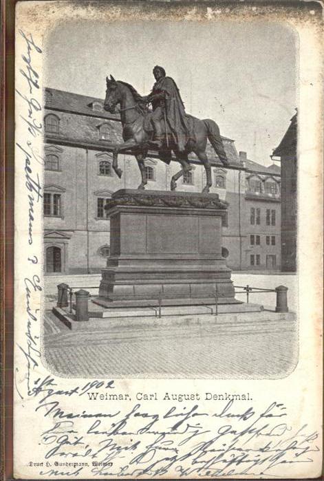 Weimar Thueringen Carl August-Denkmal