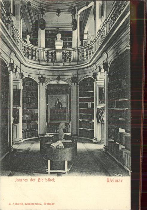 Weimar Thueringen Bibliothek innen