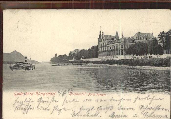 Ruengsdorf Godesberg Rheinhotel Fritz Dreesen