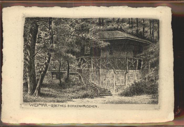 Weimar Thueringen Goethes Borkenhäuschen