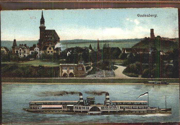 Bad Godesberg Am Rhein Schiff Burg