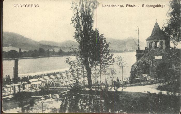 Bad Godesberg Landebrücke Rhein Siebengebirge