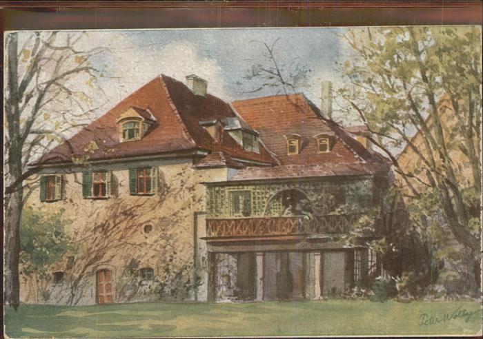 Weimar Thueringen Schloss Tiefurt Künstlerkarte Kindt