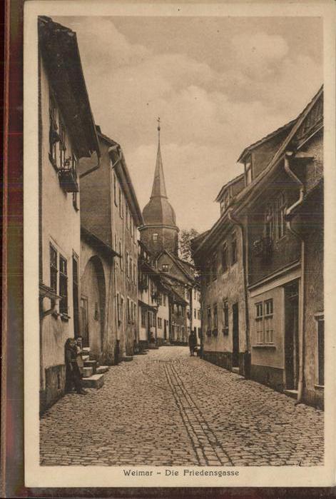 Weimar Thueringen Friedensgasse
