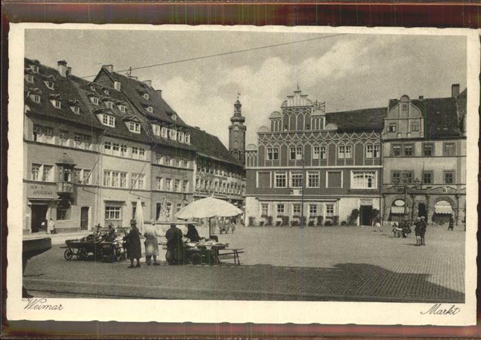 Weimar Thueringen Markt Staende