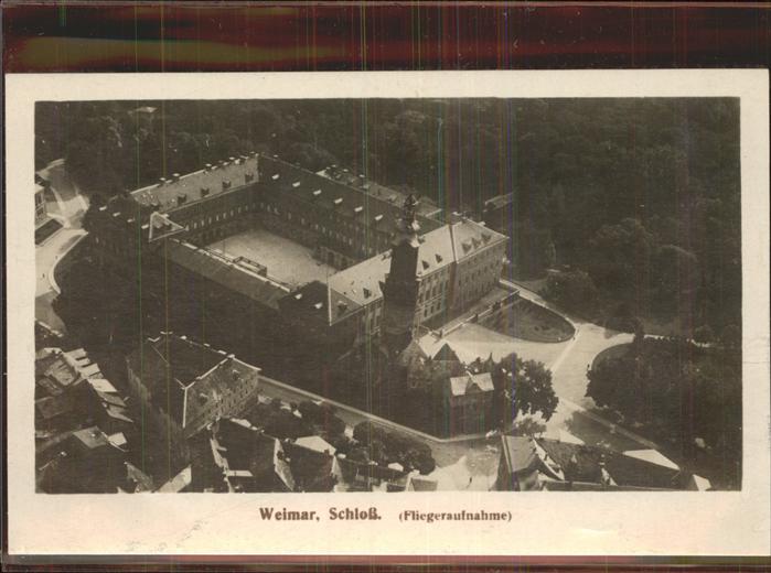 Weimar Thueringen Fliegeraufnahme Schloss