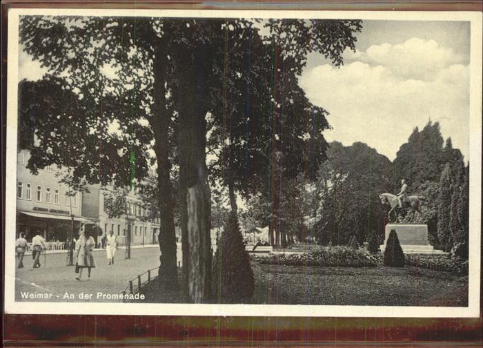 Weimar Thueringen Promenade Denkmal