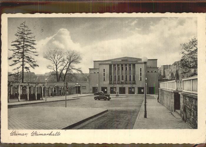 Weimar Thueringen Weimarhalle Autos