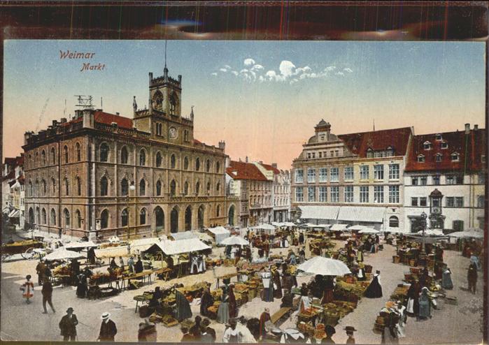 Weimar Thueringen Markt Stände