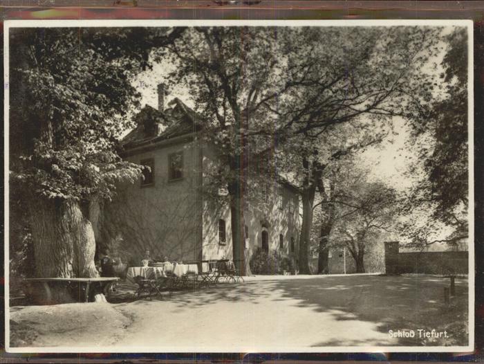 Weimar Thueringen Schloss Tiefurt Gartenterrasse