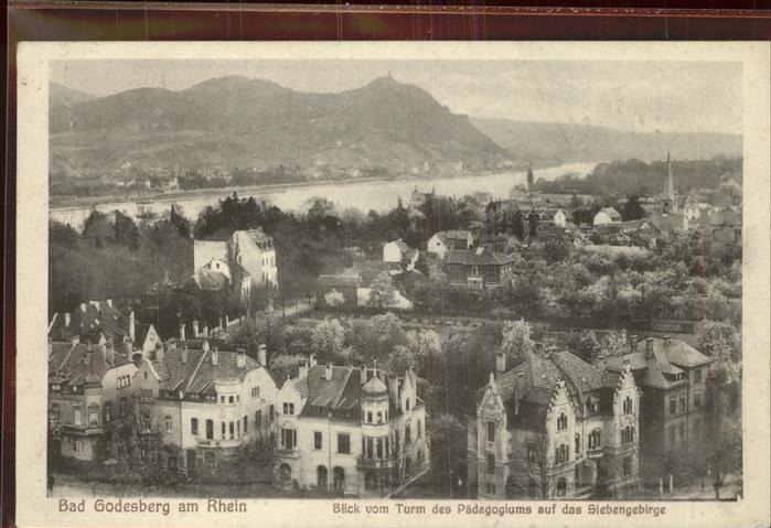 Bad Godesberg Blick vom Turm des Pädagogiums Siebenge