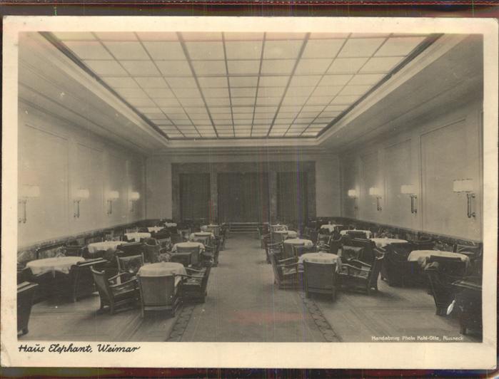 Weimar Thueringen Haus Elephant innen Restaurant Saal
