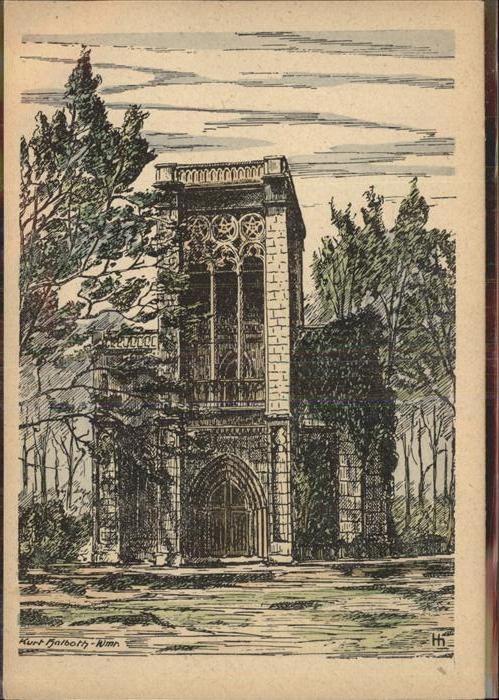 Weimar Thueringen Tempelherrenhaus Kuenstlerkarte Kurt Halboth