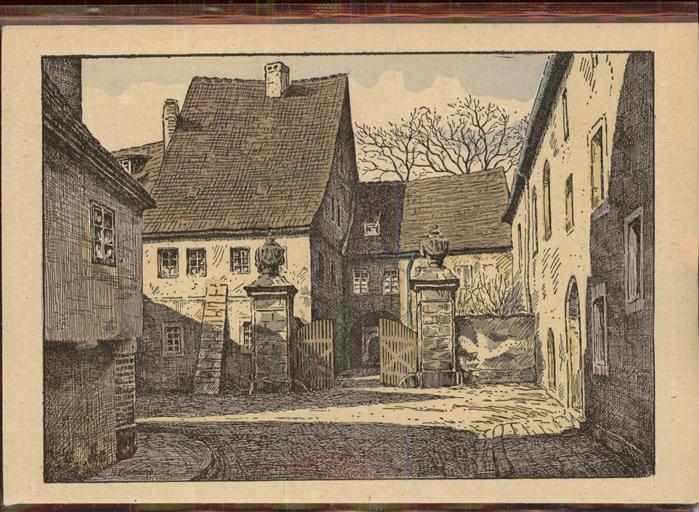 Weimar Thueringen Wittumspalais Kuenstlerkarte