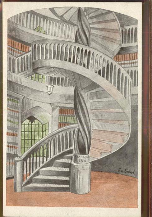 Weimar Thueringen Künstlerkarte J. v. Schul Stadtturm Wen