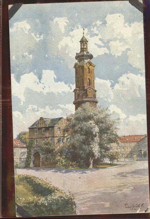 Weimar Thueringen Künstlerkarte Schloß Bastille