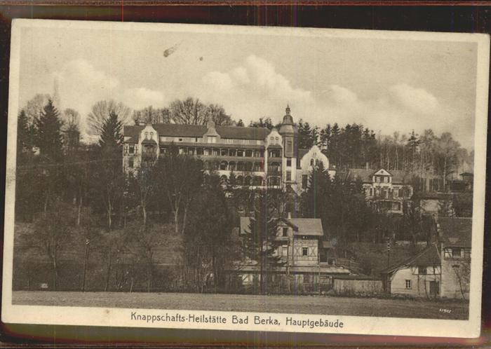 Bad Berka Hauptgebäude Knappschafts-Heilstätte