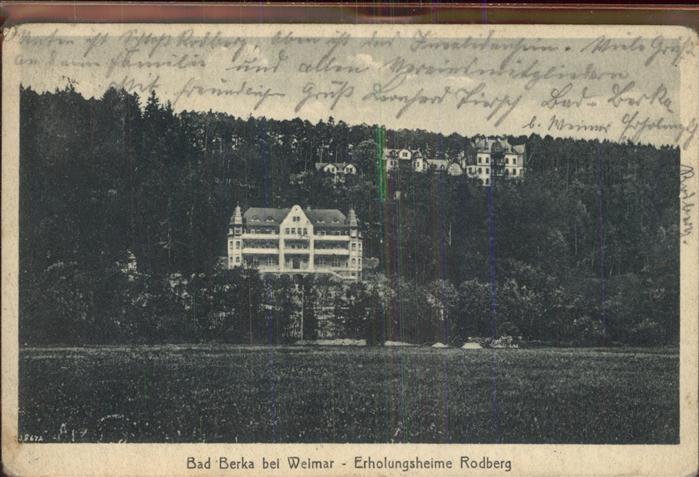 Bad Berka Erholungsheime Rodberg