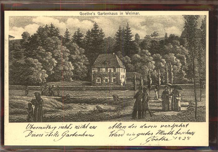Weimar Thueringen Goethes Gartenhaus
