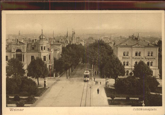 Weimar Thueringen Jubiläumsplatz Strassenbahn
