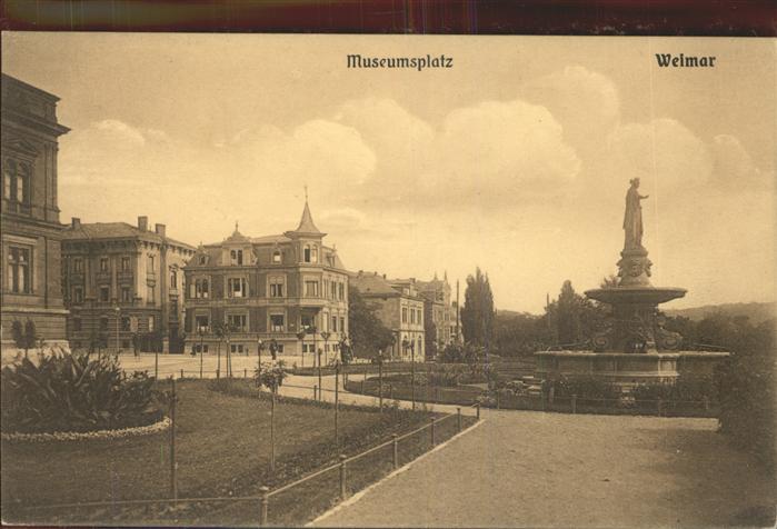 Weimar Thueringen Museumsplatz