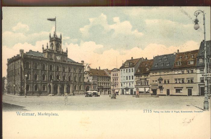 Weimar Thueringen Marktplatz