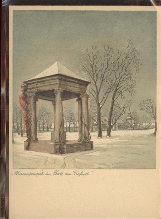 Tiefurt Park Museumstempel Winter