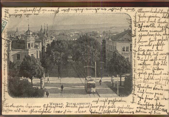 Weimar Thueringen Totale Strassenbahn