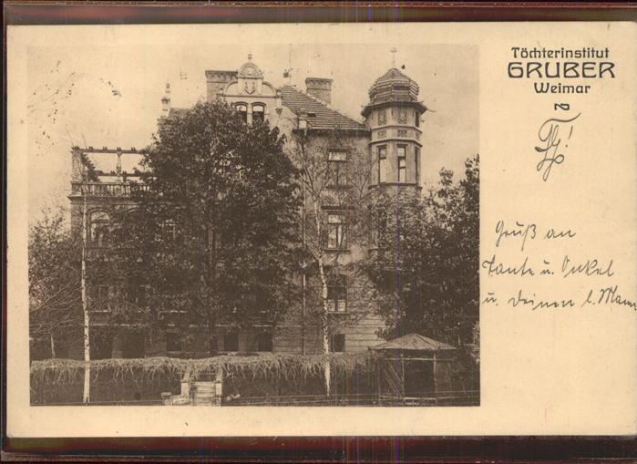 Weimar Thueringen Töchterinstitut Gruber