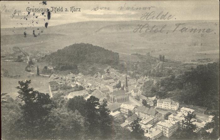 Ilfeld Ilfeld Suedharz Panorama von oben gesehen
