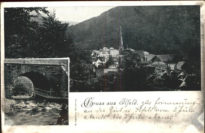 Ilfeld Ilfeld Suedharz Panorama Fluss Brücke