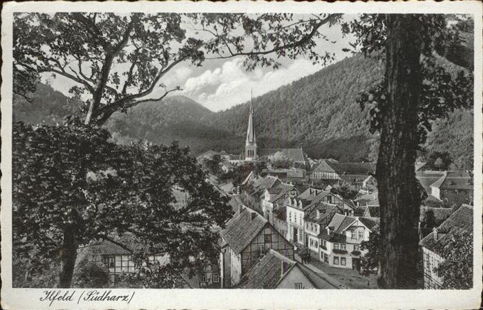 Ilfeld Ilfeld Suedharz Panorama von oben