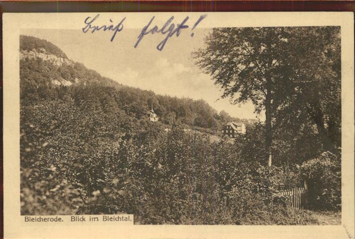 Bleicherode Blick im Bleichtal