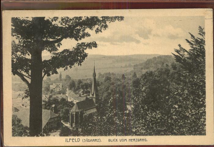 Ilfeld Ilfeld Suedharz Blick vom Herzberg