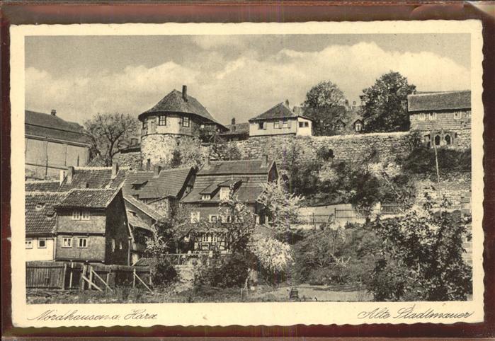 Nordhausen Thueringen Alte Stadtmauer