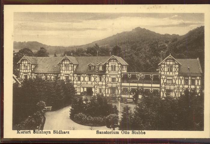 Suelzhayn Sanatorium Otto Stubbe