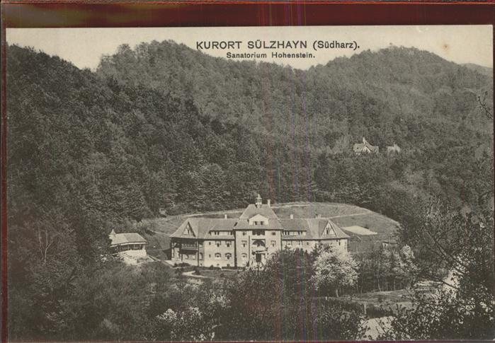 Suelzhayn Sanatorium Hohenstein