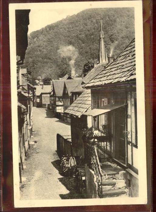 Ilfeld Ilfeld Suedharz Burgstrasse Fachwerk