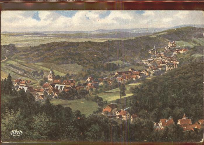 Suelzhayn Panorama Vogelperspektive Künstlerkarte