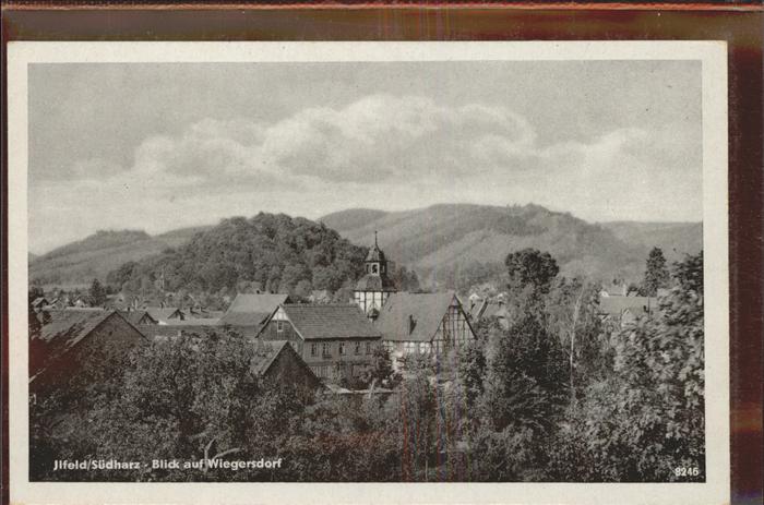 Ilfeld Ilfeld Suedharz Blick auf Wiegersdorf