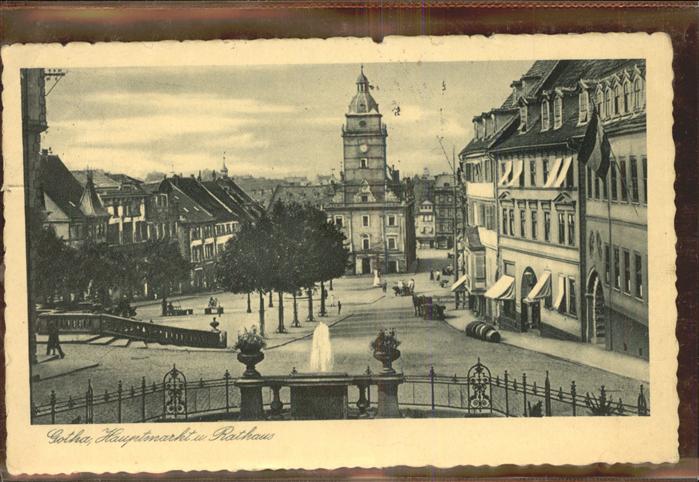 Gotha Thueringen Hauptmarkt Rathaus