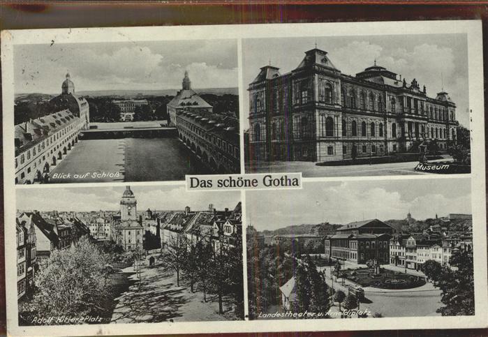 Gotha Thueringen Schloss Museum Landestheater Arnoldipla