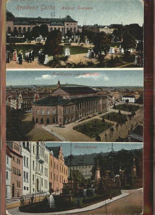 Gotha Thueringen Orangerie Arnoldiplatz Hoftheater Wasse