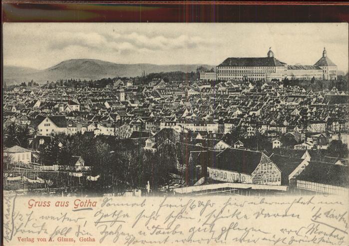 Gotha Thueringen Gesamtansicht