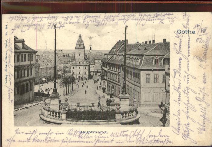 Gotha Thueringen Hauptmarkt