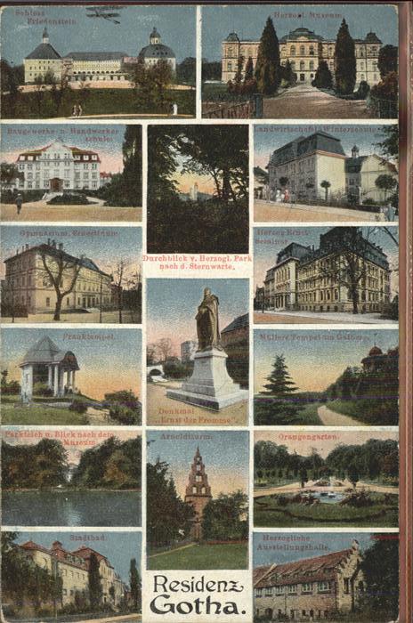 Gotha Thueringen Schloss Friedenstein Museum Orangengart