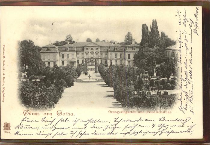 Gotha Thueringen Orangeriegarten Friedrichstal