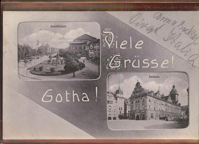 Gotha Thueringen Arnoldiplatz Rathaus